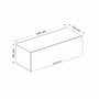 Hanah Home Armario de pared Kale 135 - Blanco